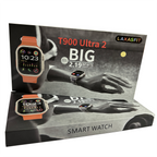 Premium Smartwatch with Orange Sport Band - Fitness Tracker & Health Monitor