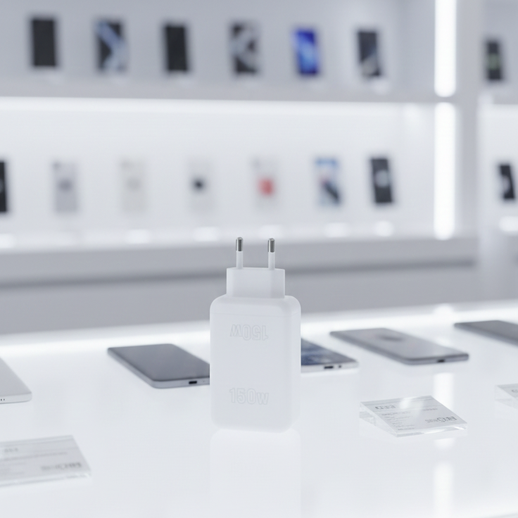 Dual Port USB-C Wall Charger - Compact Fast Charging Adapter