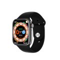Advanced Fitness Smartwatch with Activity Rings - Black Sport Band