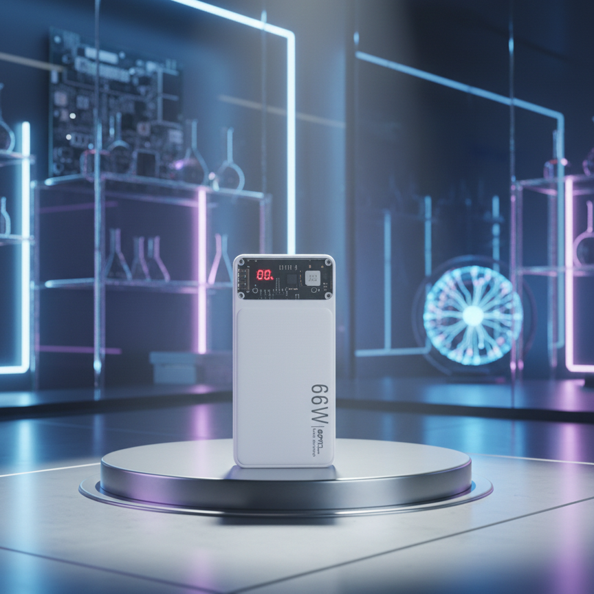 66W Fast Charging Power Bank with Digital Display