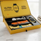 GD9 Ultra Smartwatch Golden Edition - 49mm with Premium Steel & Ocean Bands