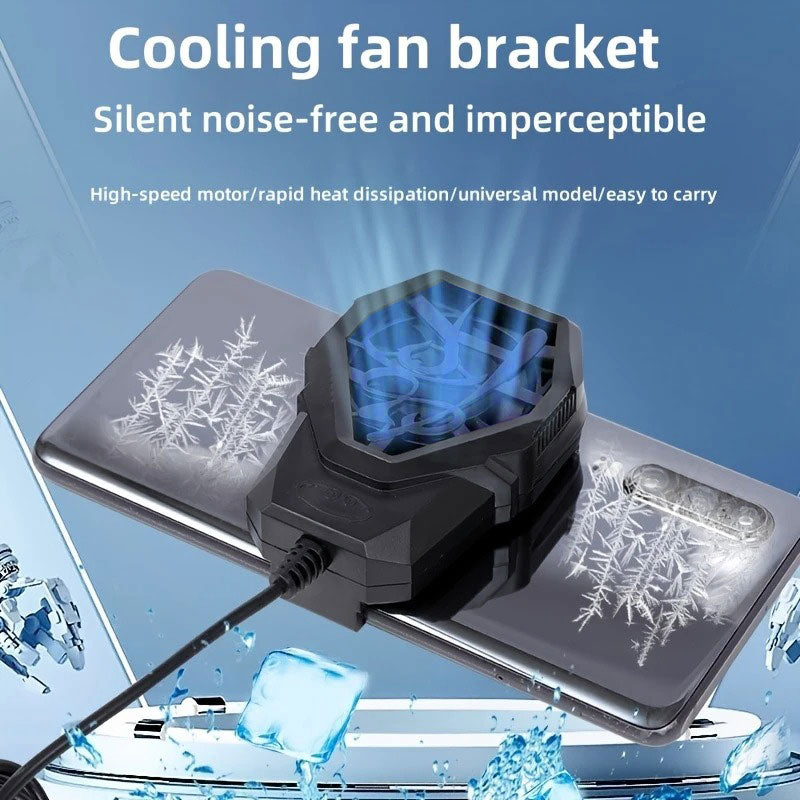 RGB Gaming Phone Cooler - Semiconductor Cooling Fan Radiator