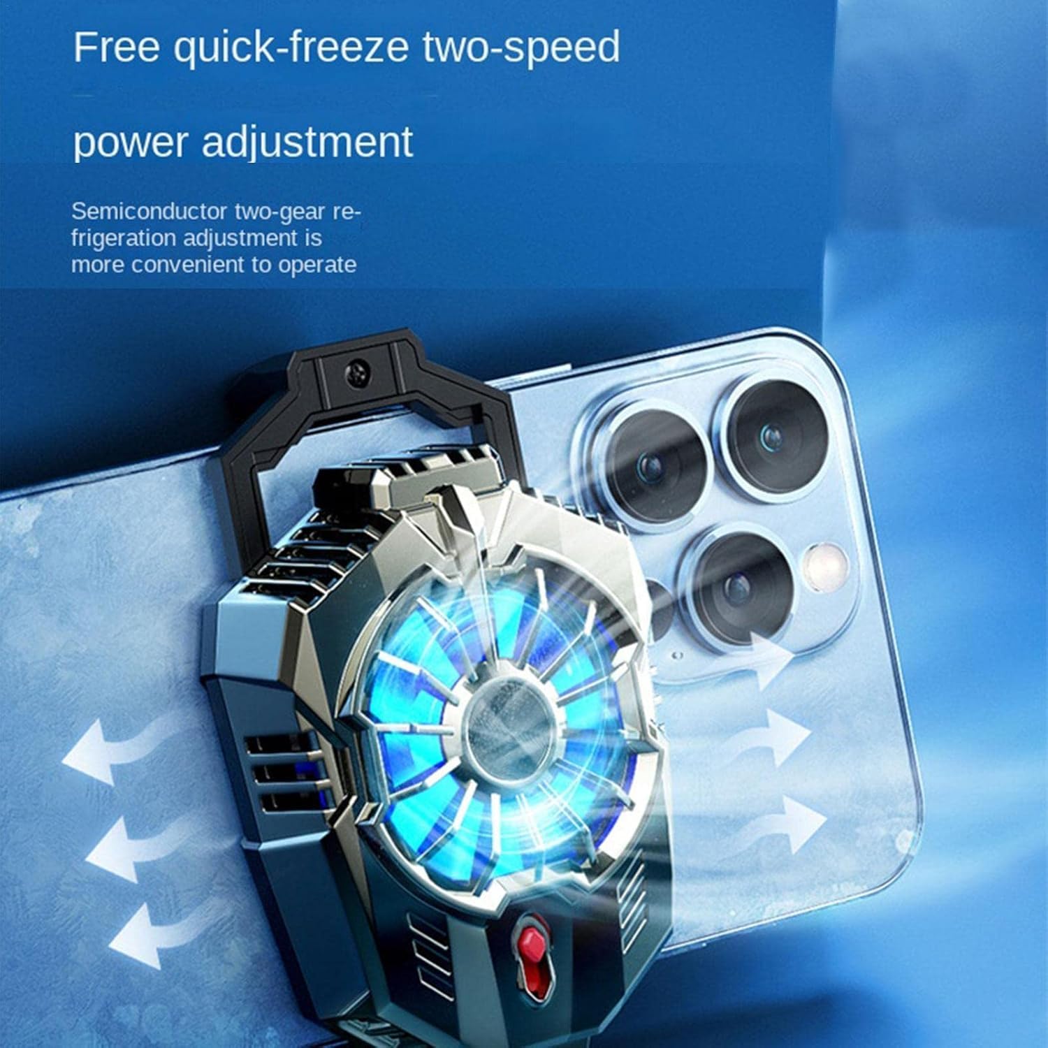 RGB Gaming Phone Cooler - Semiconductor Cooling Fan Radiator