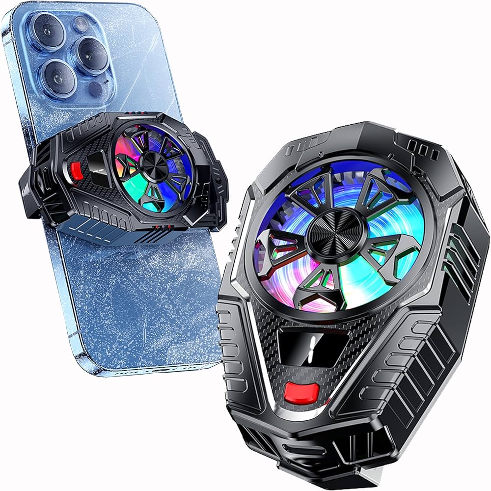 RGB Gaming Phone Cooler - Semiconductor Cooling Fan Radiator