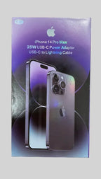 iPhone 14 Pro Max 25W USB-C Power Adapter with Lightning Cable