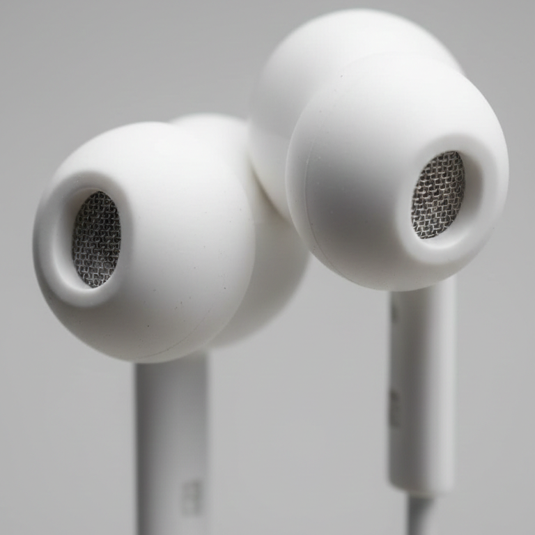 U28 Music Earphones - HiFi Audio Wired Earbuds White