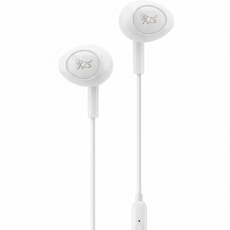 XZS M-5 Universal Music Headset - Wired Earphones White