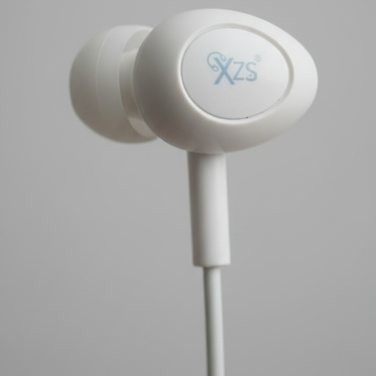 XZS M-5 Universal Music Headset - Wired Earphones White